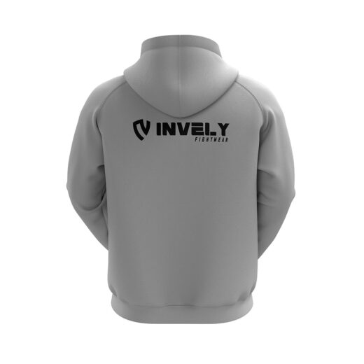 Light Grey Triple Layered Premium Fleece Pullover Hoodie - Image 2
