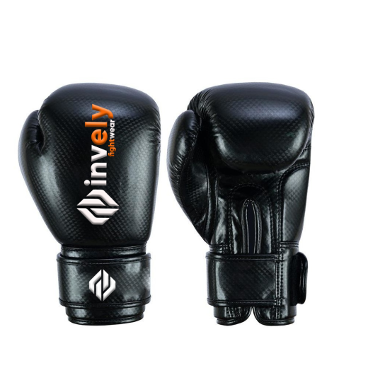 Black Premium Quality synthetic Leather Boxing Gloves - Image 2