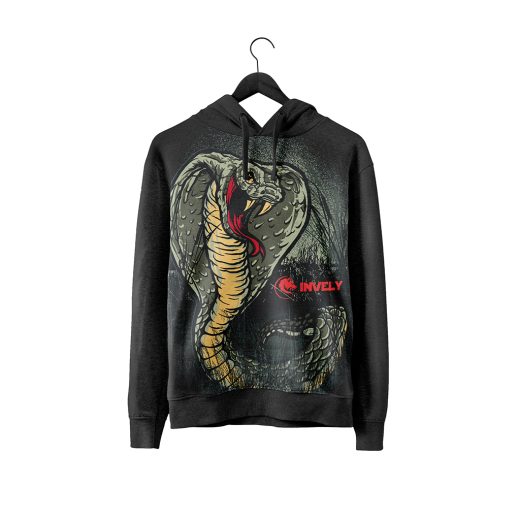 Cobra Art DTF/DTG Print Black Fleece Hoodies