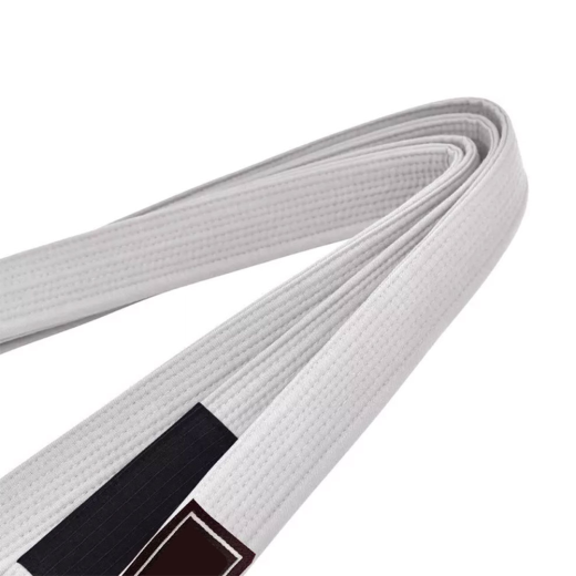 WHITE COTTON INVELY BJJ BELT - Image 4