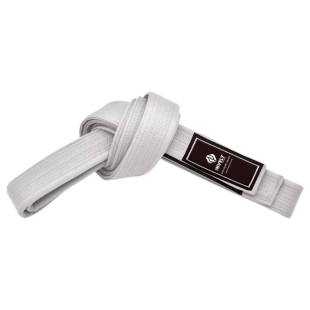 WHITE COTTON INVELY BJJ BELT