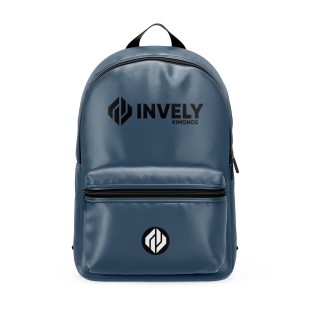 BLUE COLOR INVELY PU LEATHER BACKPACK