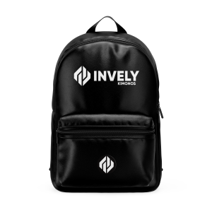BLACK COLOR INVELY PU LEATHER BACKPACK