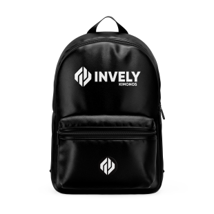 BLACK COLOR INVELY PU LEATHER BACKPACK