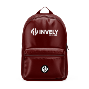MAROON COLOR INVELY PU LEATHER BACKPACK