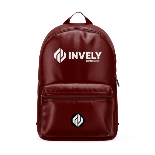 MAROON COLOR INVELY PU LEATHER BACKPACK