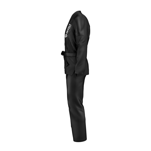 Black INVELY Kimonos Brazilian Jiu Jitsu BJJ Gi For Men - Image 4