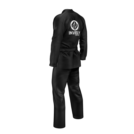 Black INVELY Kimonos Brazilian Jiu Jitsu BJJ Gi For Men - Image 5