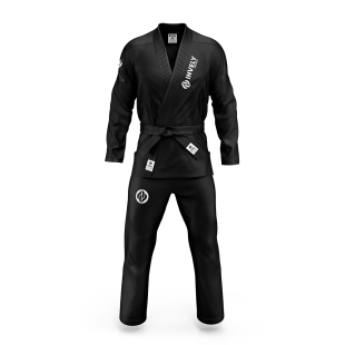 Black INVELY Kimonos Brazilian Jiu Jitsu BJJ Gi For Men