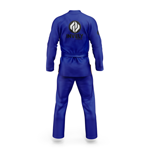 Royal Blue INVELY Kimonos Brazilian Jiu Jitsu BJJ Gi For Men - Image 2
