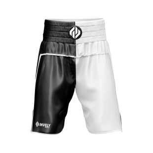 Black And White Muay Thai Shorts Fight Shorts