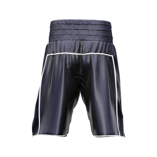 Navy Blue Two Panel Boxing Shorts - Image 3