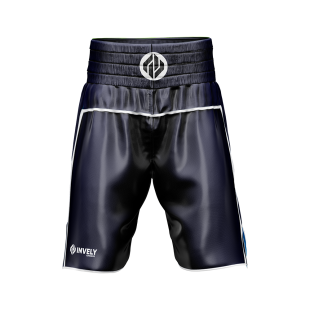 Navy Blue Two Panel Boxing Shorts